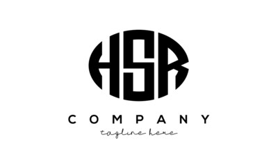 HSR three Letters creative circle logo design