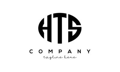 HTS three Letters creative circle logo design