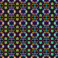 Colorful seamless portuguese ethnic tiles azulejos Ikat spanish tile pattern Italian majolica Mexican puebla talavera Moroccan,Turkish floor tiles. Ethnic tile design. Tiled texture for flooring.
