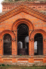 Abandoned Church of the Epiphany in the village of Kreshchenka, Khlevensky district, Lipetsk region of Russia before restoration