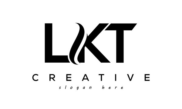 Letters LKT creative logo design vector