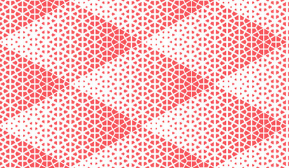 Abstract geometric pattern. A seamless vector background. White and pink ornament. Graphic modern pattern. Simple lattice graphic design