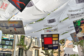 Barcelona, Spain: 08.18.2021; The traditional summer Event in Gràcia
