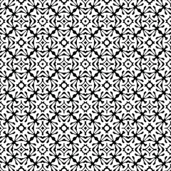 floral seamless pattern background.Geometric ornament for wallpapers and backgrounds. Black and white pattern.