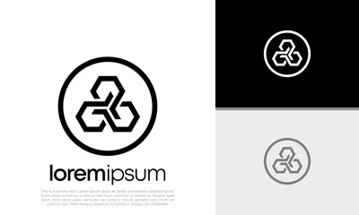 Innovative high tech logo template. Technology Logo. Hexa Tech. Hexagon logo design.	