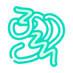 arthrospira plantesis seaweed color icon vector. arthrospira plantesis seaweed sign. isolated symbol illustration