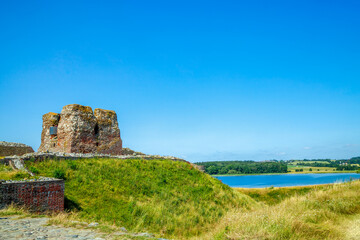 Schlossruine, Kalø, Mols Bjerge Kalo, Knebel, Jütland, Dänemark 