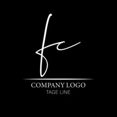 hand written logo design.hand writing logo font.hand written logo illustrator.hand writing font.best hand written logos.FC hand written letter logo.F C LOGO DESIGN.
