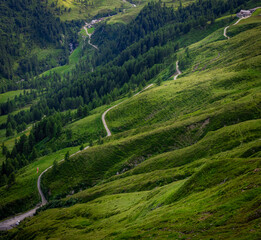 Fototapeta na wymiar Famous Timmelsjoch High Alpine Road in the Austrian Alps also called Passo Rombo - travel photography