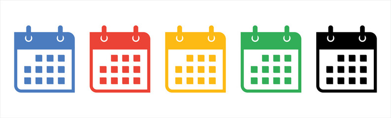 Calendar or appointment schedule flat icon icon for apps and websites.