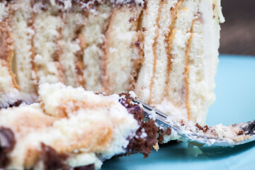 a cake made of butter cream