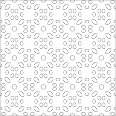 Vector pattern with symmetrical elements . Repeating geometric tiles from striped elements. black patterns.