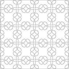Fototapeta na wymiar Vector pattern with symmetrical elements . Repeating geometric tiles from striped elements. black patterns.