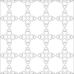 Vector pattern with symmetrical elements . Repeating geometric tiles from striped elements. black patterns.