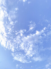blue sky with white clouds