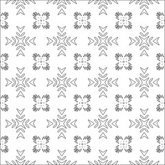 Vector pattern with symmetrical elements . Repeating geometric tiles from striped elements. black patterns.