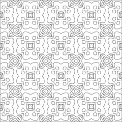 Obraz premium Vector pattern with symmetrical elements . Repeating geometric tiles from striped elements. black patterns.