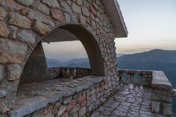 Las palomas viewpoint, with views of the entire Sierra de Cazorla at sunrise.