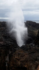 Blowhole by the Australian coast