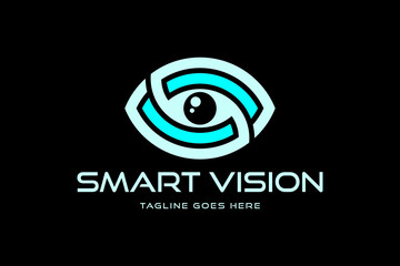 S letter eye logo