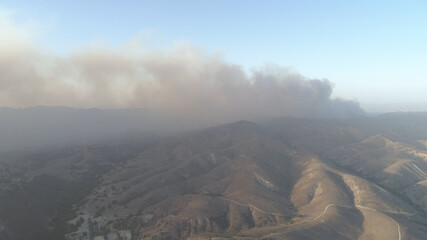 Woolsey Fire, Malibu California Post fire Burnt Mountains
