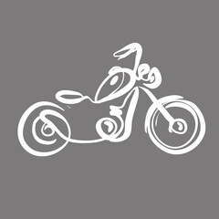 Fototapeta na wymiar Motorcycle Doodle1