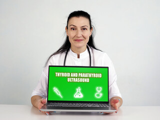  THYROID AND PARATHYROID ULTRASOUND phrase on the screen. therapeutic use internet technologies at...