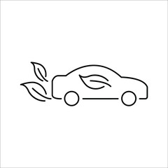Eco friendly auto or electric vehicle icons symbol vector elements for infographic web