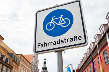 Fahrradstraße in Greifswald