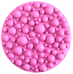 pink round bubble gum texture
