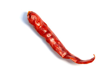 Naklejka premium dried chili pepper on a white background