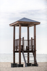 lifeguard tower on the beach