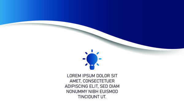 Abstract Gradient Blue Curved Presentation Background