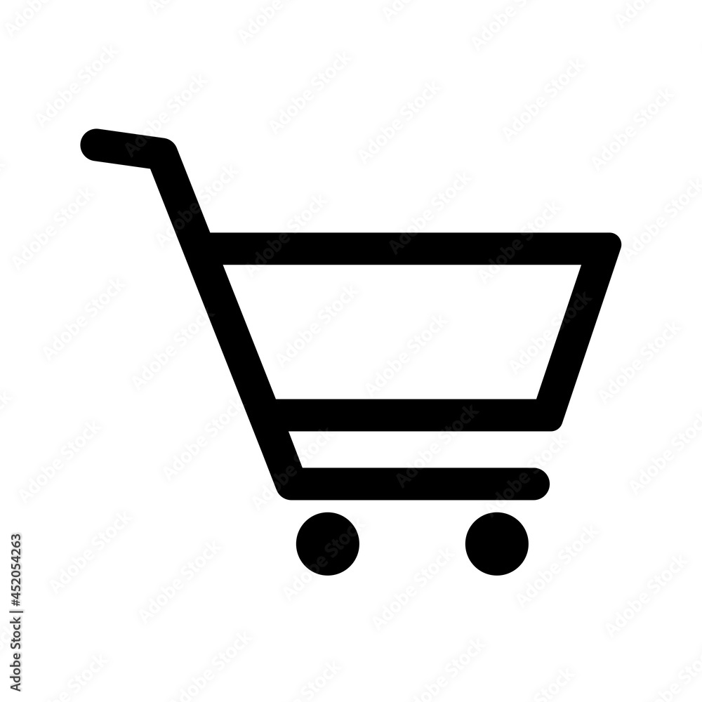 Poster shopping cart icon