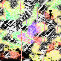 abstract pattern design with vibrant colors