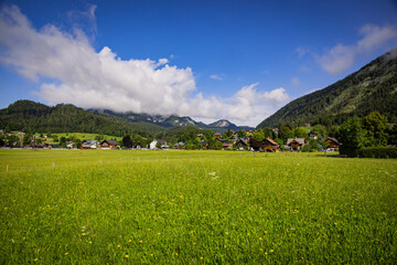 Amazing scenery and typical landscape in Austria - the Austrian Alps - travel photography