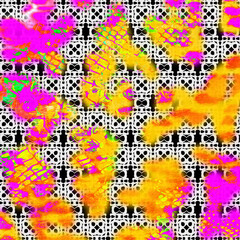abstract pattern design with vibrant colors