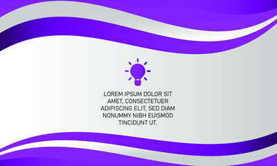 Modern Gradient Purple Wavy Background With Curves