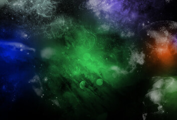 Obraz na płótnie Canvas abstract colorful space stars and galaxy background bg wallpaper