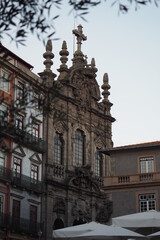 Fototapeta premium Church of Mercy in the flower street in Porto