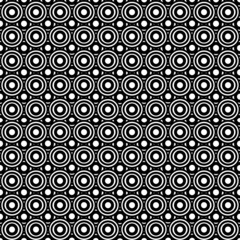 seamless pattern black and white circle background