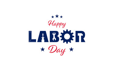 Happy USA Labor Day background illustration. Vector EPS10. - obrazy, fototapety, plakaty