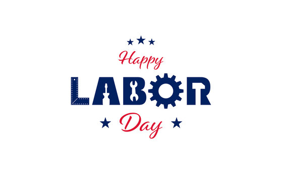 Happy USA Labor Day background illustration. Vector EPS10.