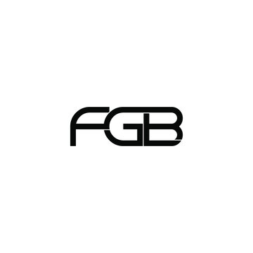 fgb letter initial monogram logo design
