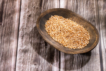 Amaranthus - Popped amaranth grain. Healthy food