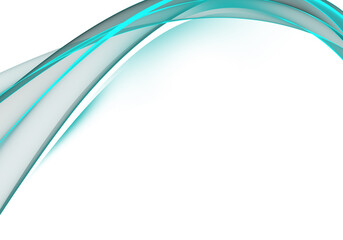 Naklejka premium Abstract background waves. White, turquoise and blue abstract background for wallpaper oder business card