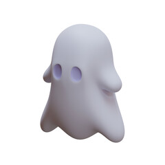 Halloween Ghost 3D Rendering Illustration Element