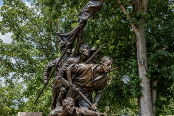 Frontal View of North Carolina Monument, Gettysburg National Military Park, Pennsylvania, USA