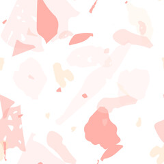 Terrazzo seamless pattern. Pastel  venetian