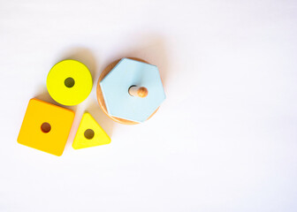 Wood colorful baby toys